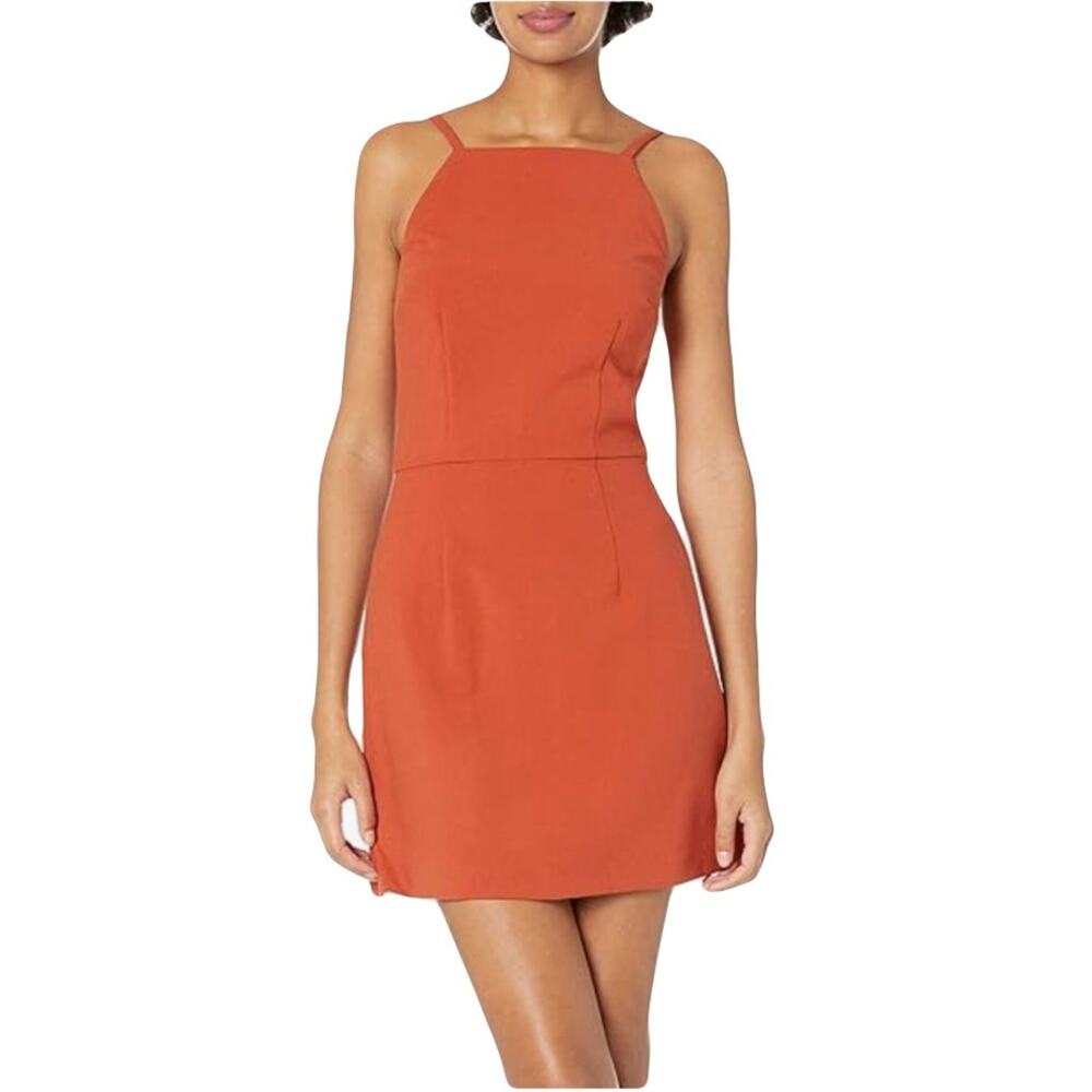 French Connection Orange Halter Sundress Mini